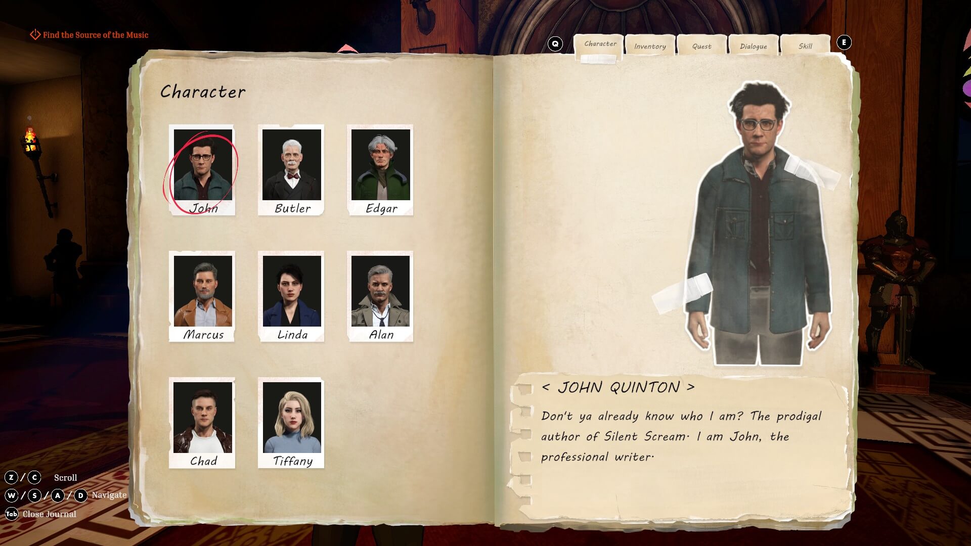 Screenshot - Journal: Characters